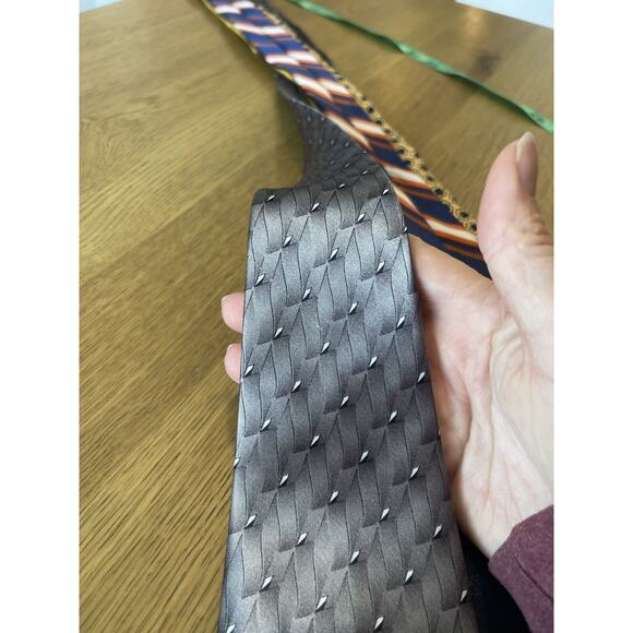 Men’s Designer Silk Tie Lot Valentino Brooks Bros Polo AD 56 Lord Taylor - Picture 13 of 14